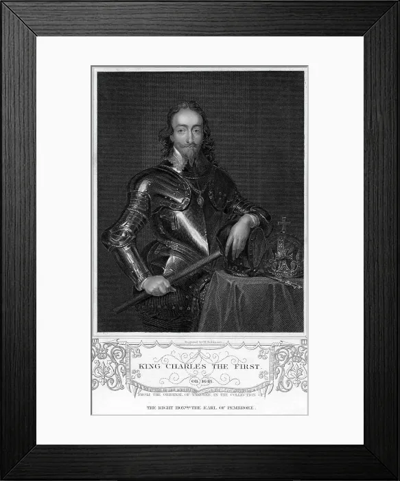 Framed Print : Charles I of England, (19th century). Artist: H Robinson Framed Print : Charles I of England, (19th century). Artist: H Robinson