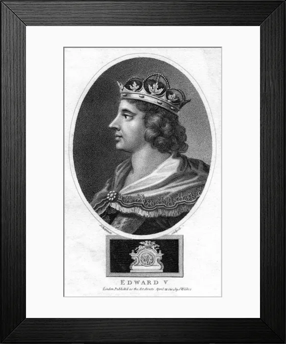 Framed Print : King Edward V of England, (1804). Artist: J Chapman Framed Print : King Edward V of England, (1804). Artist: J Chapman