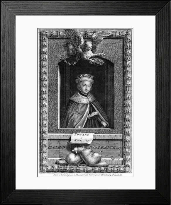 Framed Print : King Edward V of England, (18th century). Artist: James Hulett Framed Print : King Edward V of England, (18th century). Artist: James Hulett