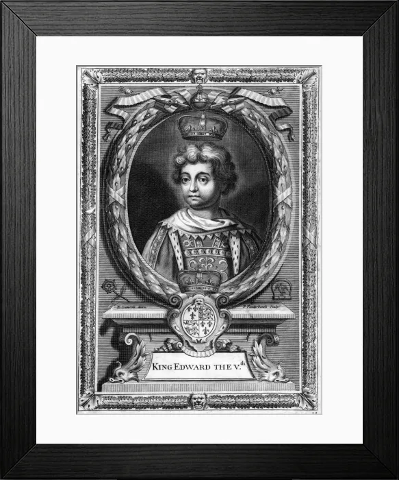 Framed Print : King Edward V of England, (1470-1483). Artist: P Vanderbanck Framed Print : King Edward V of England, (1470-1483). Artist: P Vanderbanck