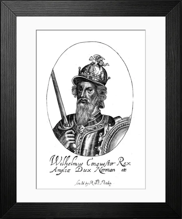 Framed Print : William the Conqueror. Artist: Robert Peake Framed Print : William the Conqueror. Artist: Robert Peake
