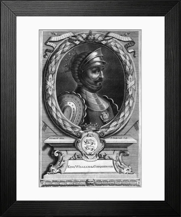 Framed Print : William the Conqueror. Artist: P Vanderbanck Framed Print : William the Conqueror. Artist: P Vanderbanck