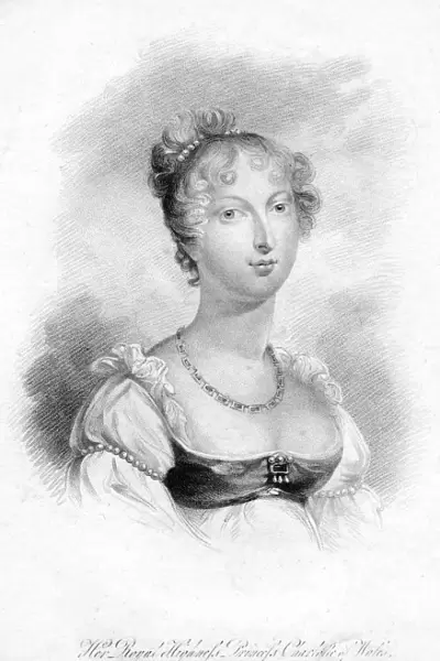 Princess Charlotte Augusta of Wales, 1816. Artist: H Meyer