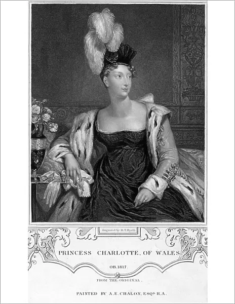 Princess Charlotte Augusta of Wales, 19th century. Artist: Henry Thomas Ryall