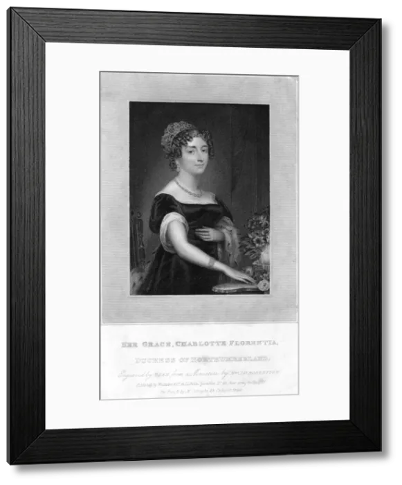 Framed Print : Her Grace Charlotte Florentia, Duchess of Northumberland, 1829. Artist: TA Dean Framed Print : Her Grace Charlotte Florentia, Duchess of Northumberland, 1829. Artist: TA Dean