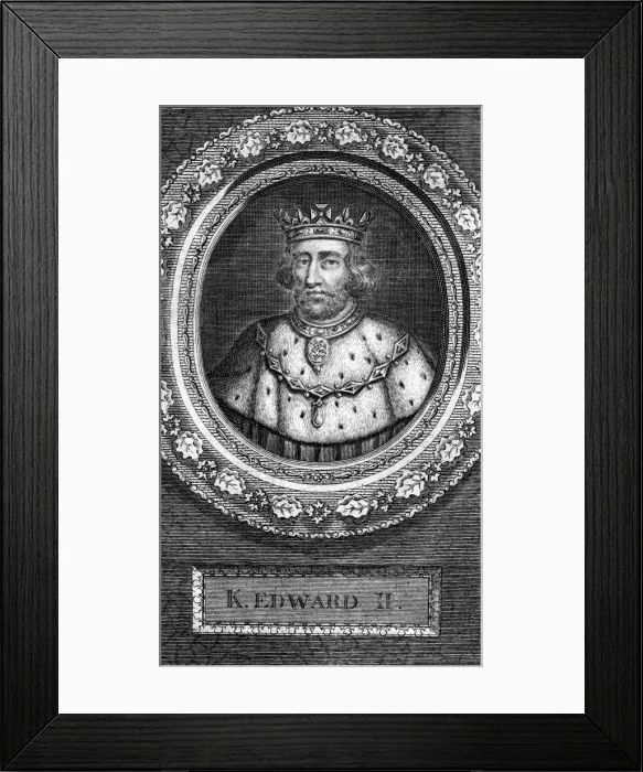 Framed Print : King Edward II of England, (18th century). Artist: George Vertue Framed Print : King Edward II of England, (18th century). Artist: George Vertue
