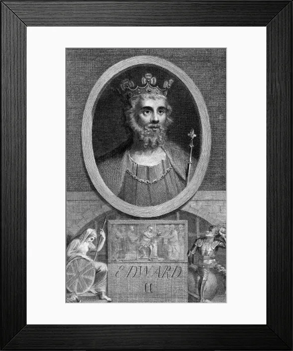 Framed Print : King Edward II of England, (1284-1327) Framed Print : King Edward II of England, (1284-1327)