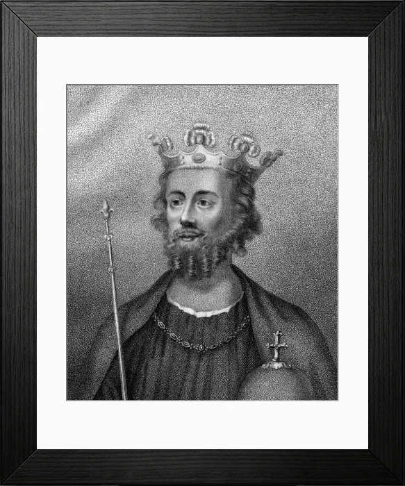 Framed Print : King Edward II of England, (1806). Artist: Boquet Framed Print : King Edward II of England, (1806). Artist: Boquet