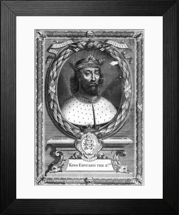 Framed Print : King Edward II of England, (17th century). Artist: P Vanderbanck Framed Print : King Edward II of England, (17th century). Artist: P Vanderbanck