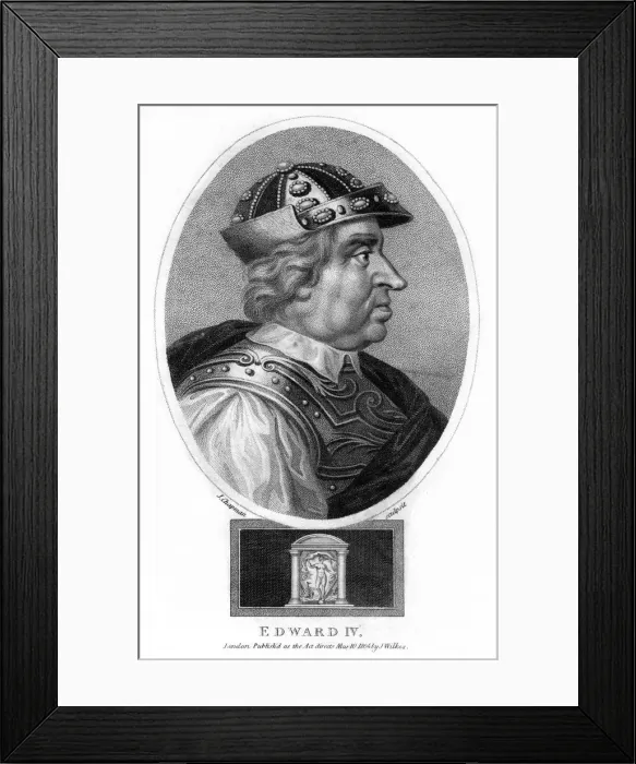 Framed Print : King Edward IV of England, (1804). Artist: J Chapman Framed Print : King Edward IV of England, (1804). Artist: J Chapman