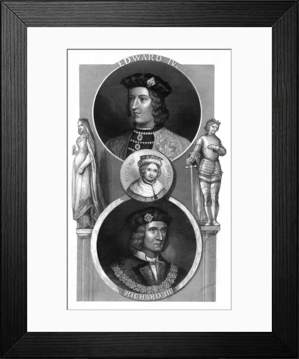 Framed Print : Edward IV, Edward V and Richard III of England, (19th century). Artist: Thomas Abiel Prior Framed Print : Edward IV, Edward V and Richard III of England, (19th century). Artist: Thomas Abiel Prior