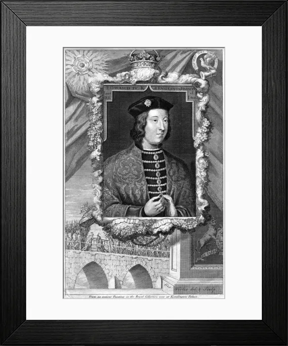Framed Print : King Edward IV of England. Artist: George Vertue Framed Print : King Edward IV of England. Artist: George Vertue