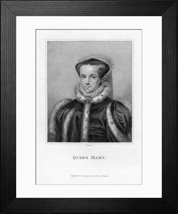Framed Print : Queen Mary I of England, (1806). Artist: E Bocquet Framed Print : Queen Mary I of England, (1806). Artist: E Bocquet