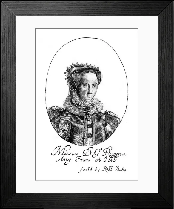 Framed Print : Queen Mary I of England. Artist: Robert Peake Framed Print : Queen Mary I of England. Artist: Robert Peake