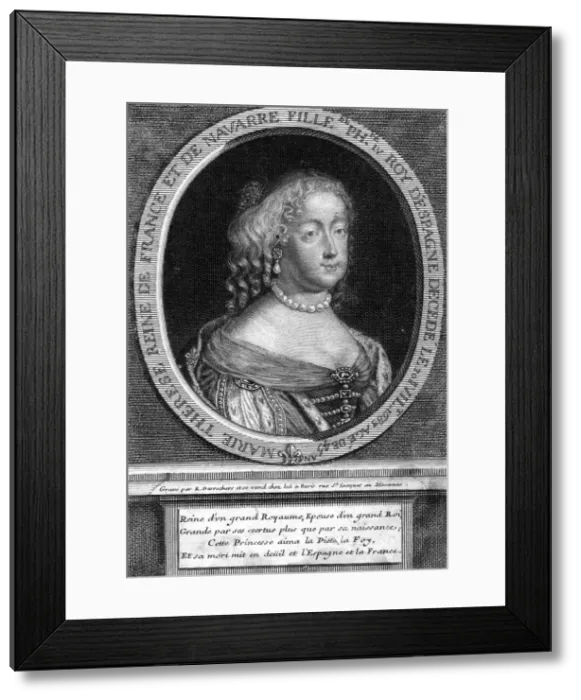 Framed Print : Maria Theresa of Spain, wife of Louis XIV of France, (late 17th century). Artist: Etienne Desrochers Framed Print : Maria Theresa of Spain, wife of Louis XIV of France, (late 17th century). Artist: Etienne Desrochers