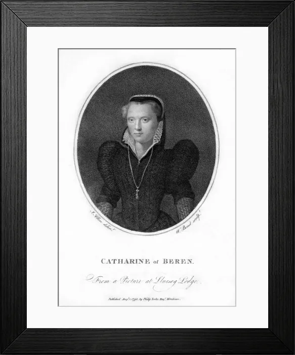 Framed Print : Catharine of Beren, (1798). Artist: W Bond Framed Print : Catharine of Beren, (1798). Artist: W Bond