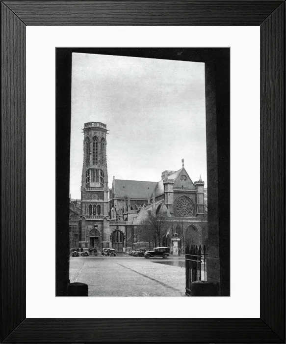 Framed Print : Front and porch of St Germain l Auxerrois, Paris, 1931. Artist: Ernest Flammarion Framed Print : Front and porch of St Germain l Auxerrois, Paris, 1931. Artist: Ernest Flammarion