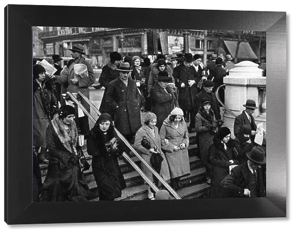 Entrance to a Metro station, Paris, 1931. Artist: Ernest Flammarion