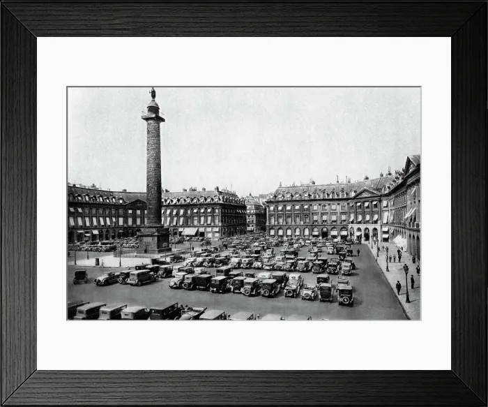 Framed Print : Place Vendome and the column erected to Napoleons victories, Paris, 1931. Artist: Ernest Flammarion Framed Print : Place Vendome and the column erected to Napoleons victories, Paris, 1931. Artist: Ernest Flammarion