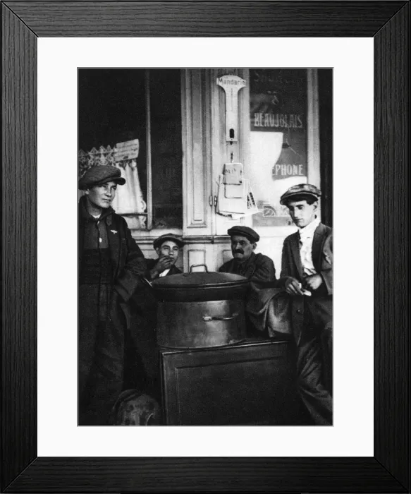 Framed Print : Street sellers of roasted chestnuts, Paris, 1931. Artist: Ernest Flammarion Framed Print : Street sellers of roasted chestnuts, Paris, 1931. Artist: Ernest Flammarion