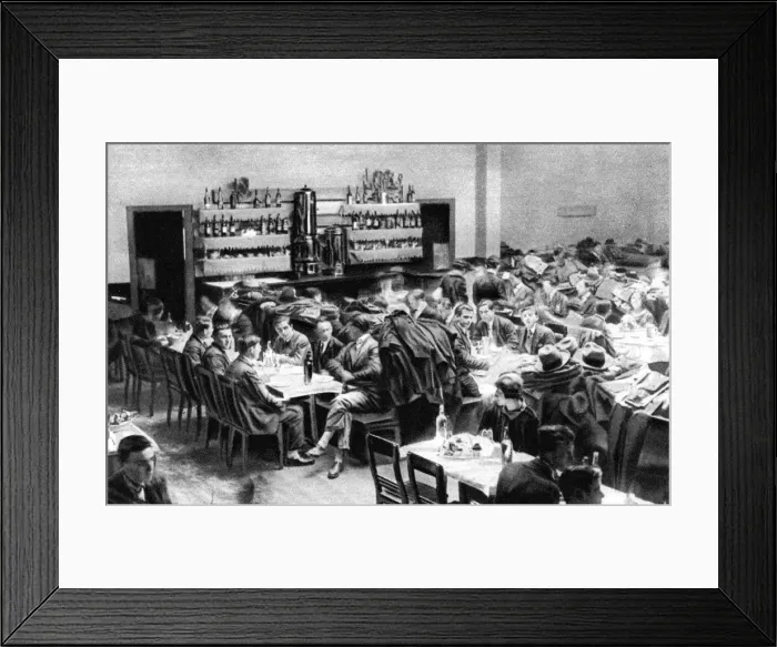 Framed Print : Restaurant for students, Paris, 1931. Artist: Ernest Flammarion Framed Print : Restaurant for students, Paris, 1931. Artist: Ernest Flammarion