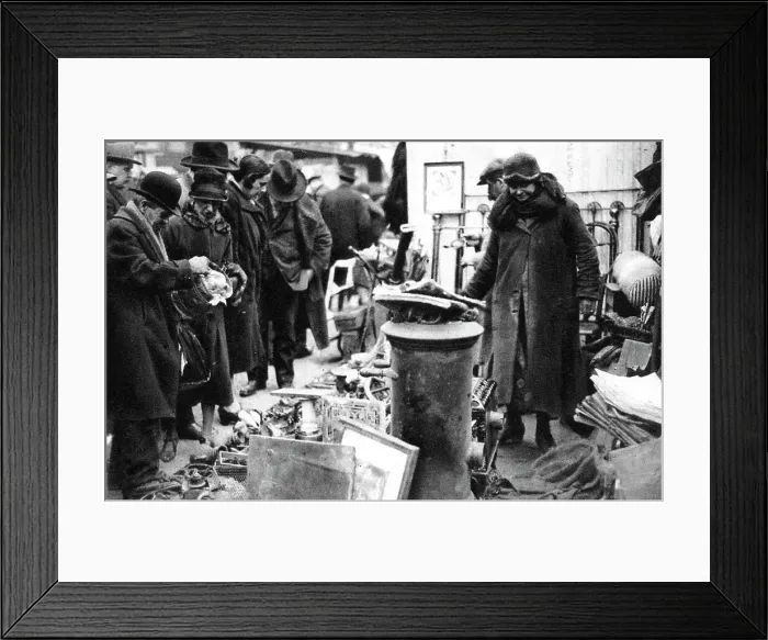 Framed Print : Old Iron Fair on the Boulevard Richard Lenoir, Paris, 1931. Artist: Ernest Flammarion Framed Print : Old Iron Fair on the Boulevard Richard Lenoir, Paris, 1931. Artist: Ernest Flammarion