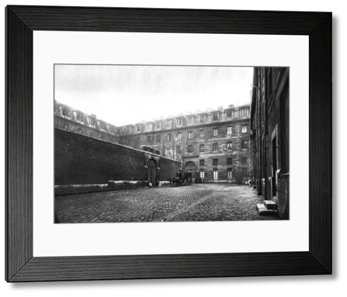 Framed Print : Courtyard of Saint Lazare womens prison, Paris, 1931. Artist: Ernest Flammarion Framed Print : Courtyard of Saint Lazare womens prison, Paris, 1931. Artist: Ernest Flammarion