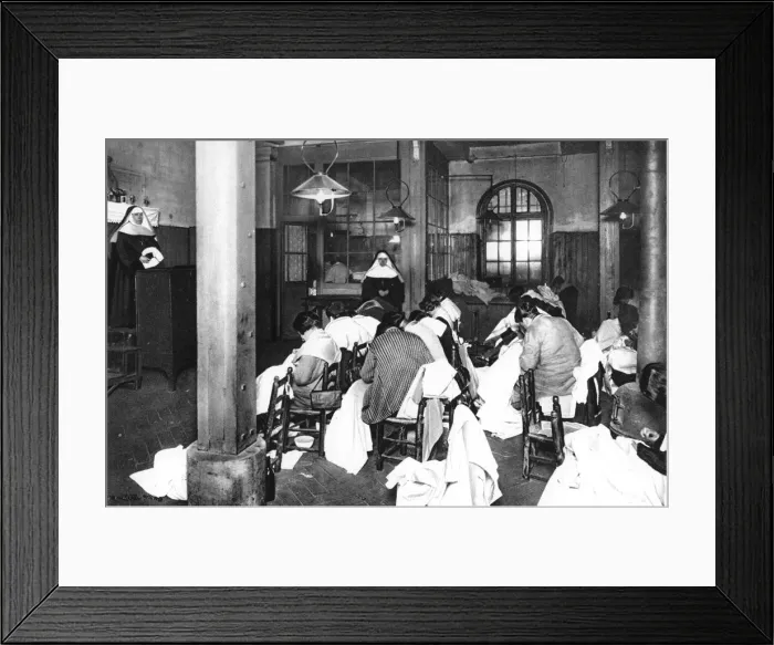 Framed Print : Workroom at Saint Lazare womens prison, Paris, 1931. Artist: Ernest Flammarion Framed Print : Workroom at Saint Lazare womens prison, Paris, 1931. Artist: Ernest Flammarion