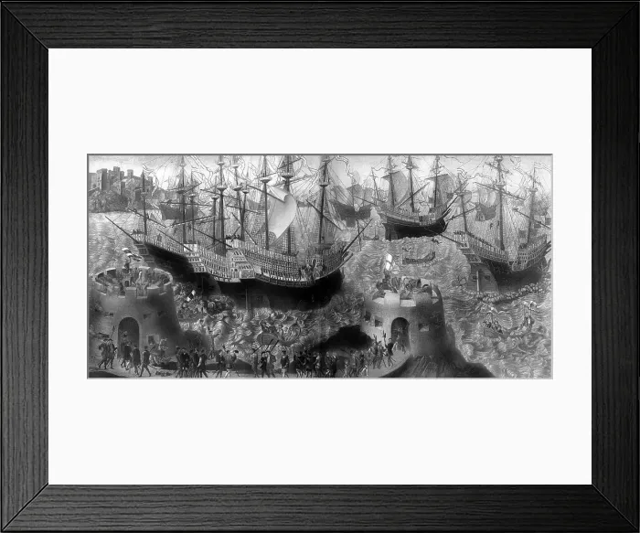 Framed Print : Departure of Henry VIII from Dover, May 1520, (1902) Framed Print : Departure of Henry VIII from Dover, May 1520, (1902)