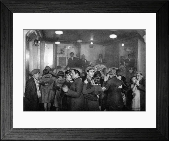 Framed Print : Interior of a bal-musette, Paris, 1931. Artist: Ernest Flammarion Framed Print : Interior of a bal-musette, Paris, 1931. Artist: Ernest Flammarion