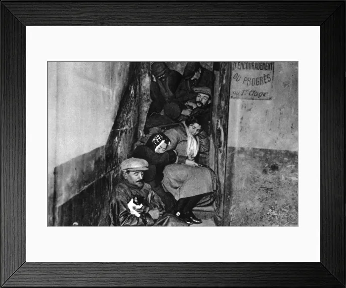Framed Print : A staircase in a night shelter, Paris, 1931. Artist: Ernest Flammarion Framed Print : A staircase in a night shelter, Paris, 1931. Artist: Ernest Flammarion