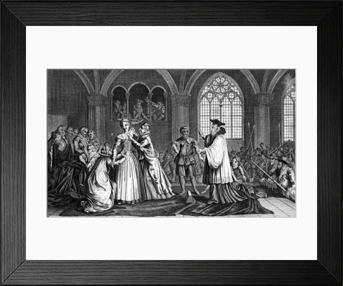Framed Print : The execution of Mary, Queen of Scots, 1587, (18th century) Framed Print : The execution of Mary, Queen of Scots, 1587, (18th century)