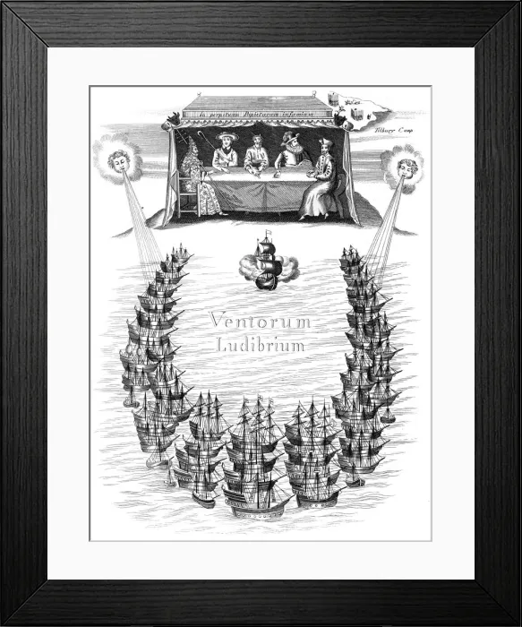 Framed Print : The Spanish Armada, 1588 (c1850) Framed Print : The Spanish Armada, 1588 (c1850)
