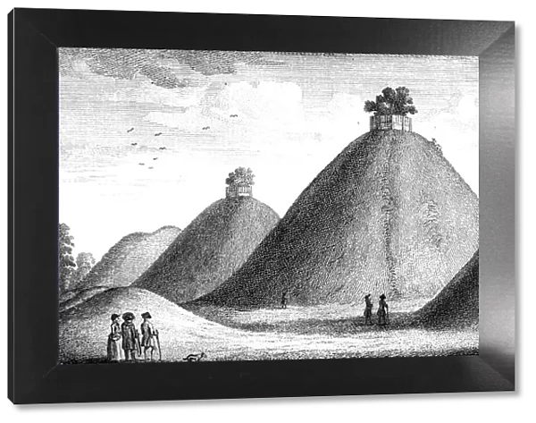 The Bartlow Hills, raised over the Slain, 1016. Artist: June Barnato
