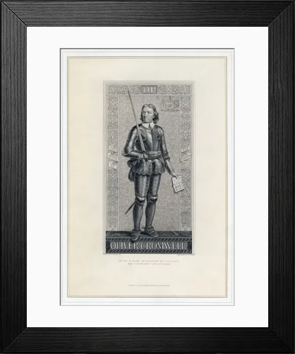 Framed Print : Oliver Cromwell (1599-1658), 19th century. Artist: JJ Crew Framed Print : Oliver Cromwell (1599-1658), 19th century. Artist: JJ Crew
