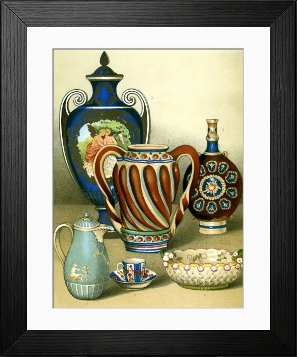 Framed Print : Ceramic Art, European Framed Print : Ceramic Art, European