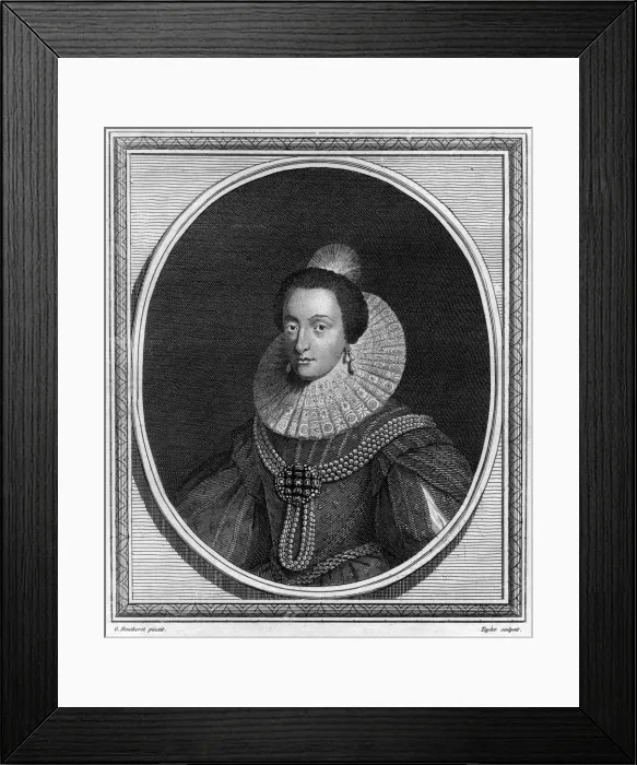 Framed Print : Elizabeth, Princess of Palestine and Queen of Bohemia, 1787. Artist: Taylor Framed Print : Elizabeth, Princess of Palestine and Queen of Bohemia, 1787. Artist: Taylor