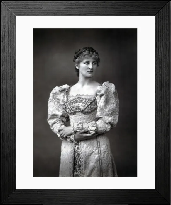 Framed Print : Mary Anderson (1859-1940), American stage actress, late 19th century Framed Print : Mary Anderson (1859-1940), American stage actress, late 19th century