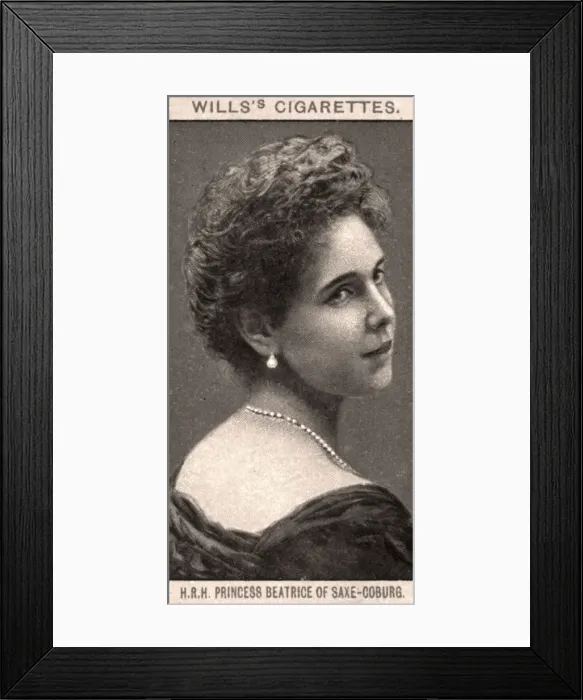 Framed Print : H. R. H Princess Beatrice of Saxe-Coburg, 1908. Artist: WD & HO Wills Framed Print : H. R. H Princess Beatrice of Saxe-Coburg, 1908. Artist: WD & HO Wills