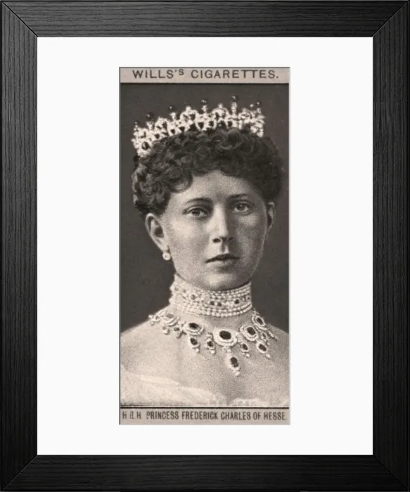 Framed Print : H. R. H Princess Frederick Charles of Hesse, 1908. Artist: WD & HO Wills Framed Print : H. R. H Princess Frederick Charles of Hesse, 1908. Artist: WD & HO Wills
