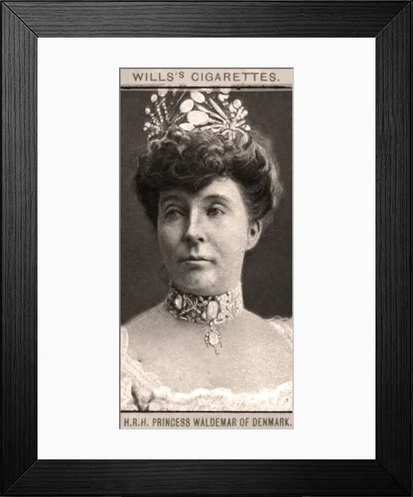 Framed Print : H. R. H Princess Waldemar of Denmark, 1908. Artist: WD & HO Wills Framed Print : H. R. H Princess Waldemar of Denmark, 1908. Artist: WD & HO Wills