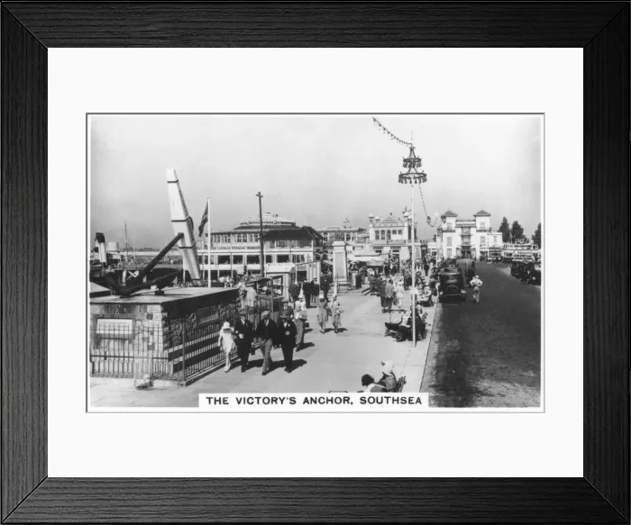 Framed Print : The Victorys anchor, Southsea, 1937 Framed Print : The Victorys anchor, Southsea, 1937