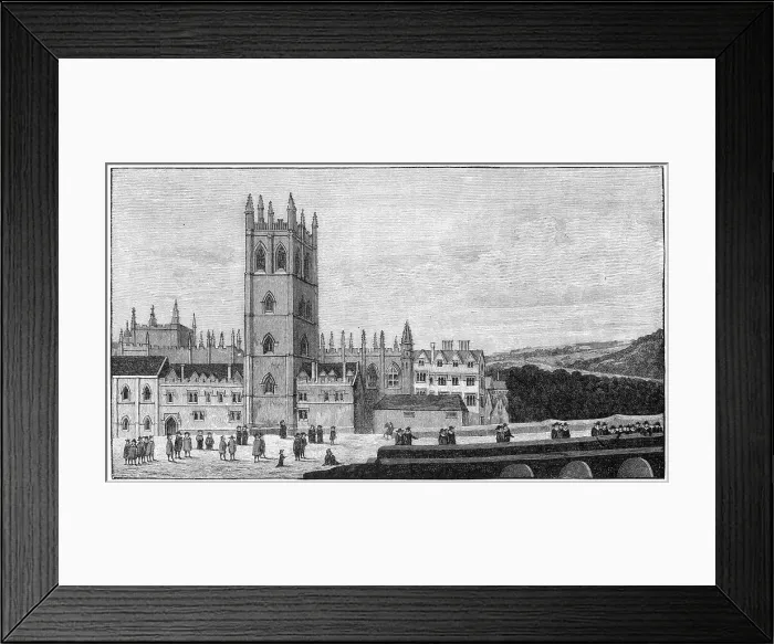 Framed Print : Magdalen College, Oxford, 17th century, (1894) Framed Print : Magdalen College, Oxford, 17th century, (1894)