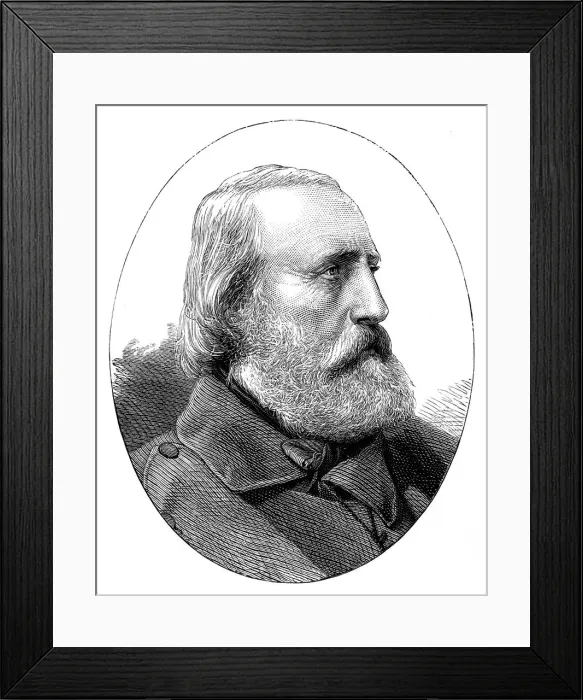 Framed Print : Giuseppe Garibaldi (1807-1882), Italian patriot Framed Print : Giuseppe Garibaldi (1807-1882), Italian patriot