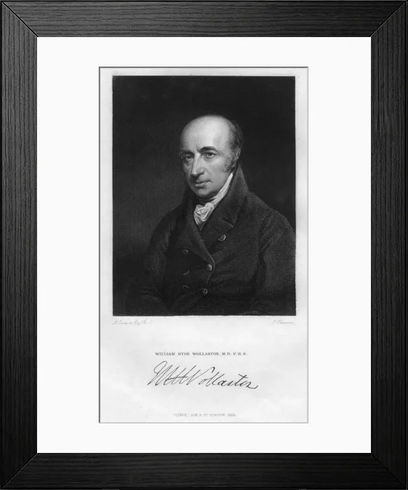 Framed Print : William Hyde Wollaston (1766-1828), English physiologist, chemist and physicist, (1829). Artist: Thomson Framed Print : William Hyde Wollaston (1766-1828), English physiologist, chemist and physicist, (1829). Artist: Thomson