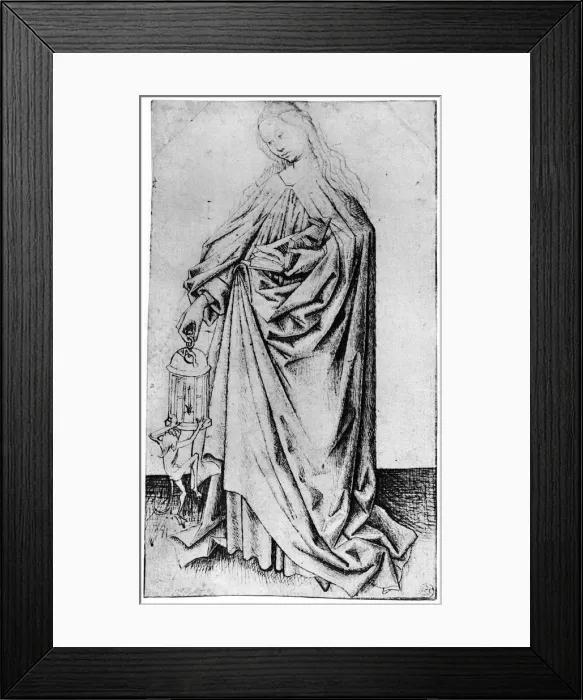 Framed Print : Sketch of a saint, 1913. Artist: Rogier Van der Weyden Framed Print : Sketch of a saint, 1913. Artist: Rogier Van der Weyden