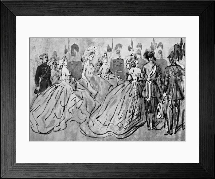 Framed Print : Levee, (1930). Artist: Constantin Guys Framed Print : Levee, (1930). Artist: Constantin Guys