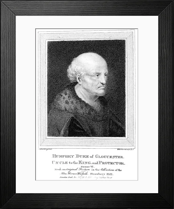 Framed Print : Humphry, Duke of Gloucester (1391-1447), 1790. Artist: W N Gardiner Framed Print : Humphry, Duke of Gloucester (1391-1447), 1790. Artist: W N Gardiner