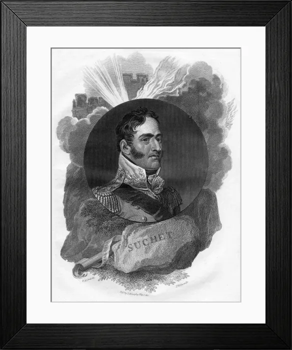 Framed Print : Louis Gabriel Suchet (1770-1826), 1816. Artist: T Wallis Framed Print : Louis Gabriel Suchet (1770-1826), 1816. Artist: T Wallis