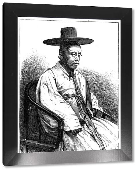 Korean man, 19th century. Artist: E Ronjat